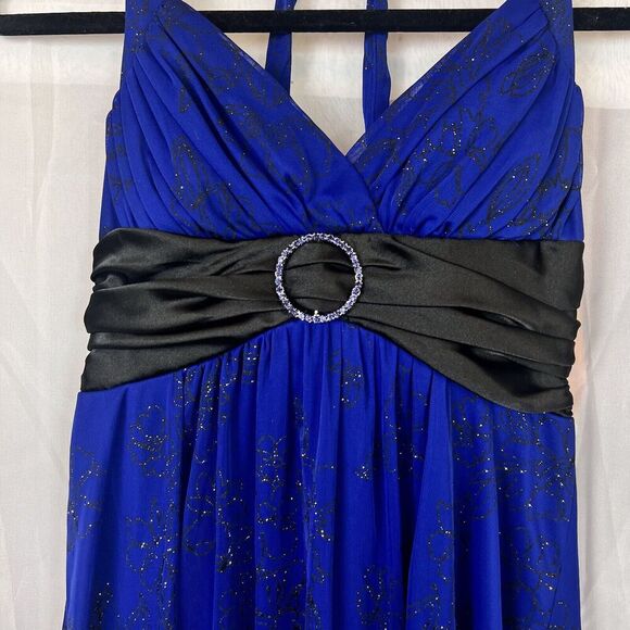 VIntage y2k halter mini formal dress sparkly satin mesh fairy grunge prom XS - Picture 9 of 11